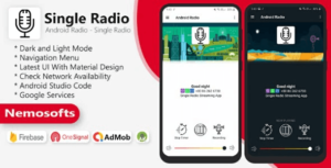 Android Single Radio and Admin Panel