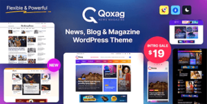 Qoxag – WordPress News Magazine Theme