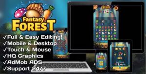 Fantasy Forest – HTML5 + Mobile Game (Construct 3)