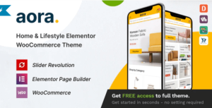 Aora – Home & Lifestyle Elementor WooCommerce Theme