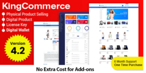 KingCommerce - All in One Single and Multi vendor Eommerce Business Management System