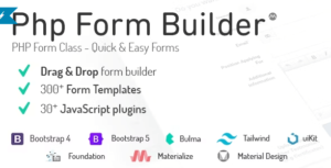 PHP Form Builder - Advanced HTML forms generator with Drag & Drop