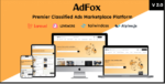 AdFox - PWA Classified Ads with App-Like Mobile & Web Interface - Multi-Purpose Marketplace Solution + Universal Bundle Addons