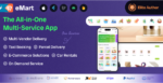eMart - Multivendor Food, On-demand, eCommerce, Parcel, Taxi Booking, Car Rent App with Admin & Web
