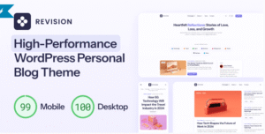 Revision - Optimized Personal Blog WordPress Theme