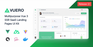Vuero - Vuejs, Nuxt, Electron - Admin and Webapp UI Kit