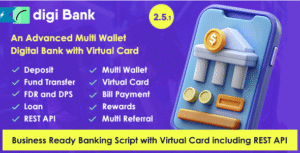 Digibank - Advanced Multi Wallet Digital Banking System with Virtual Card and Rewards